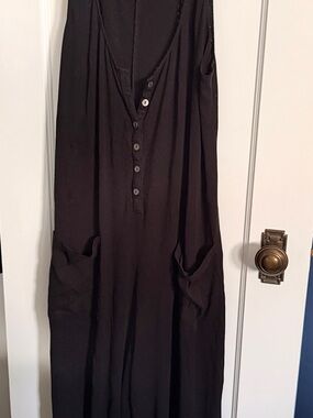 HATCH Black nursing jumpsuit